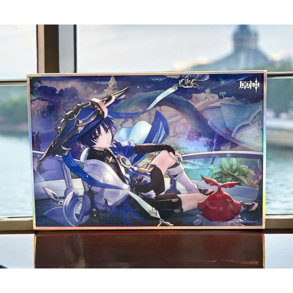 Genshin Impact Wanderer Stand Up Acrylic Art Holographic Anime 8.5x5.7